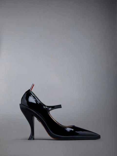 Thom Browne SOFT PATENT LEATHER CURVED HEEL POINTED TOE THOM JOHN