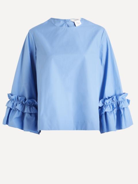 'S Max Mara Light Blue Poplin Blouse