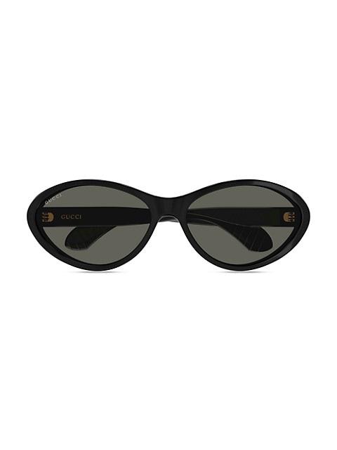 GUCCI Fashion Show 67MM Oval Sunglasses