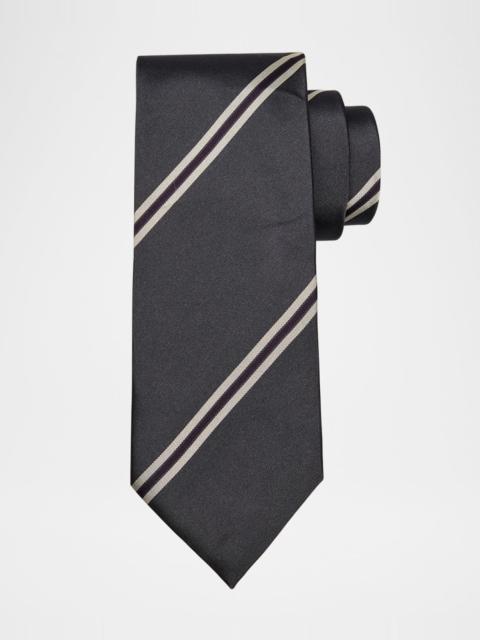 Brunello Cucinelli Men's Striped Neck Tie