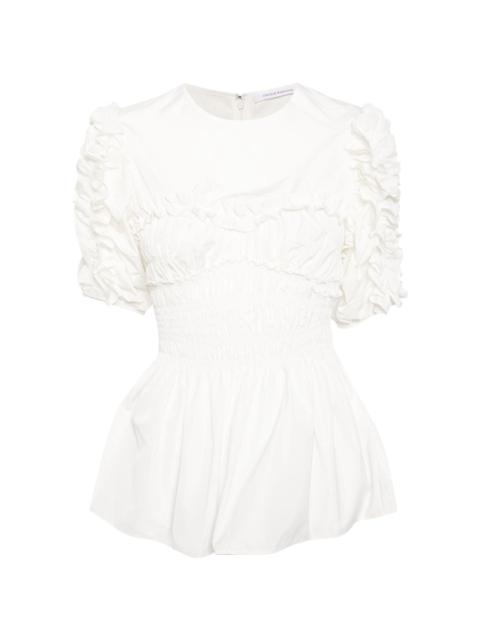 CECILIE BAHNSEN ruffled flared blouse