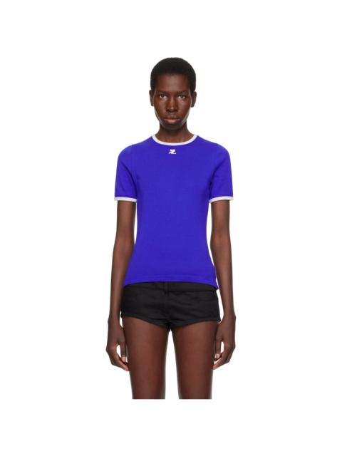 Blue Heritage Contrast T-shirt