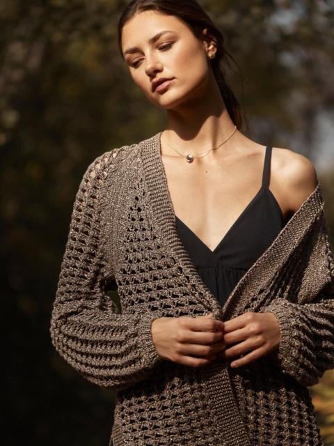 BROCHU WALKER The Keifer Metallic Cardigan