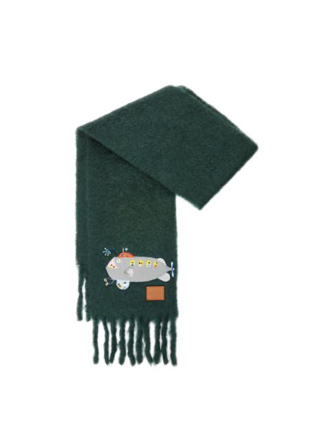 Loewe Submarine scarf in mohair and wool blend