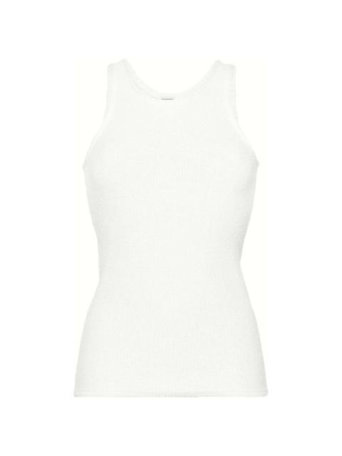 bouclÃ© knit tank top