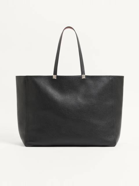 Valentino ROCKSTUD REVERSIBLE ELK PRINT CALFSKIN TOTE