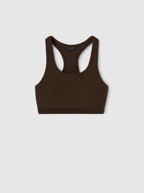 GUCCI GG jersey jacquard top