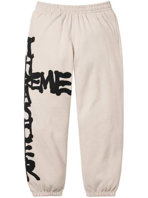 Supreme x Thrasher printed "Grey" track pants