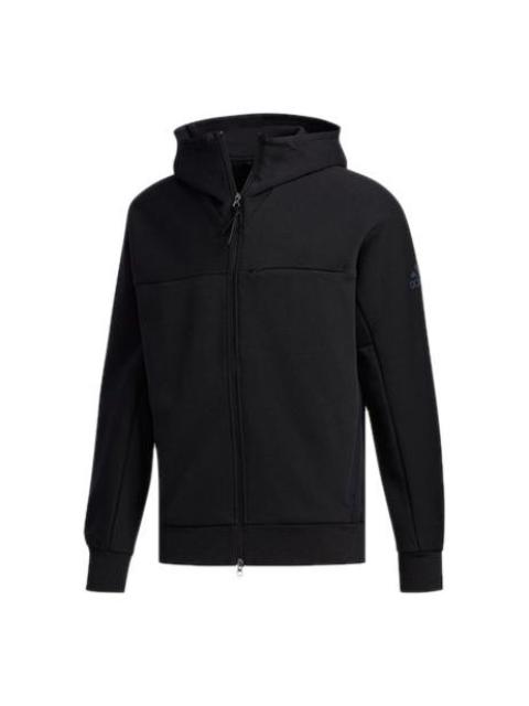 adidas O1 Htt Music Casual Sports Hooded Jacket Men Black FM9386