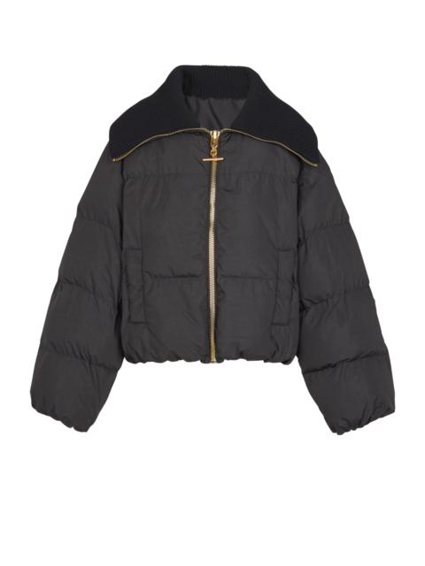 Balmain Cropped oversized padded jacket