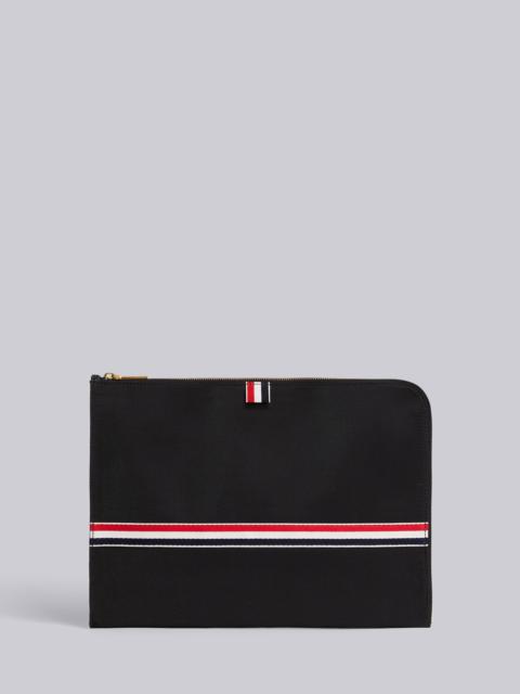 Thom Browne Rwb Webbing Large Gusset Folio