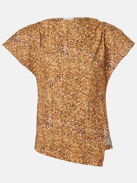 Isabel Marant Sebani asymmetric cotton T-shirt