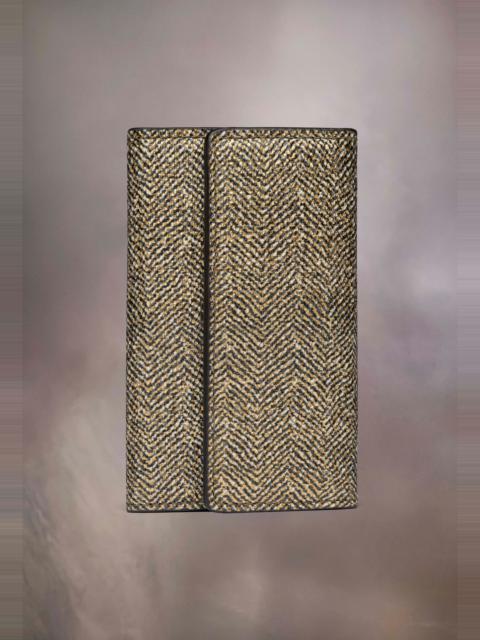 Maison Margiela Tweed keychain leather wallet