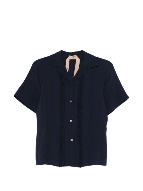 N°21 ruffled-detail short-sleeve shirt