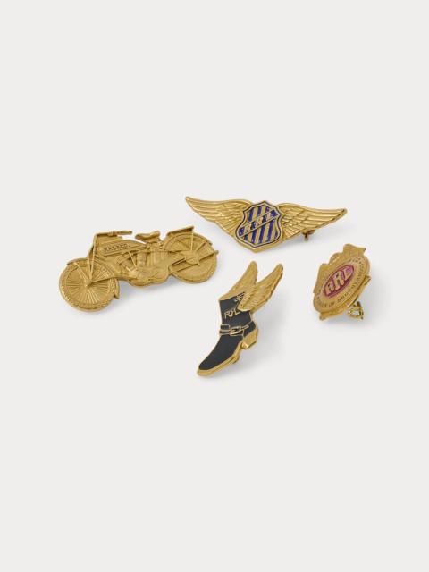 RRL by Ralph Lauren 4-Piece Moto Brass Pin Set