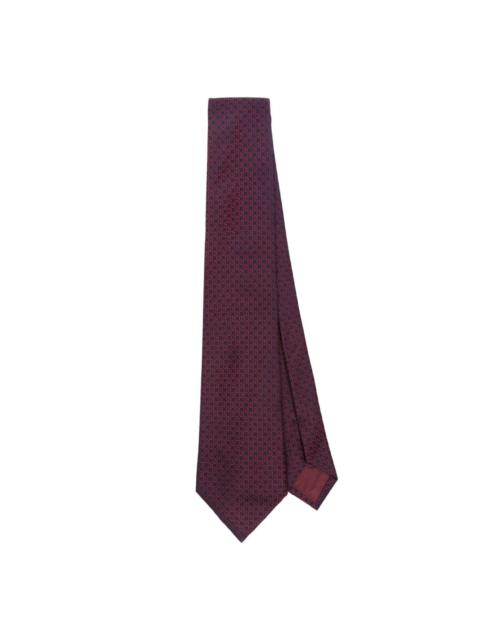 monogram-jacquard tie