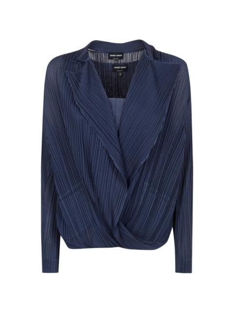 GIORGIO ARMANI pleated blouse