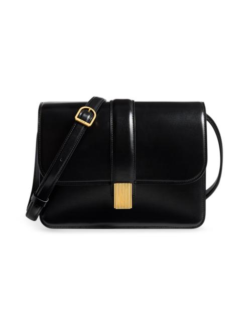KHAITE Women's Blake Leather Crossbody Bag - Black