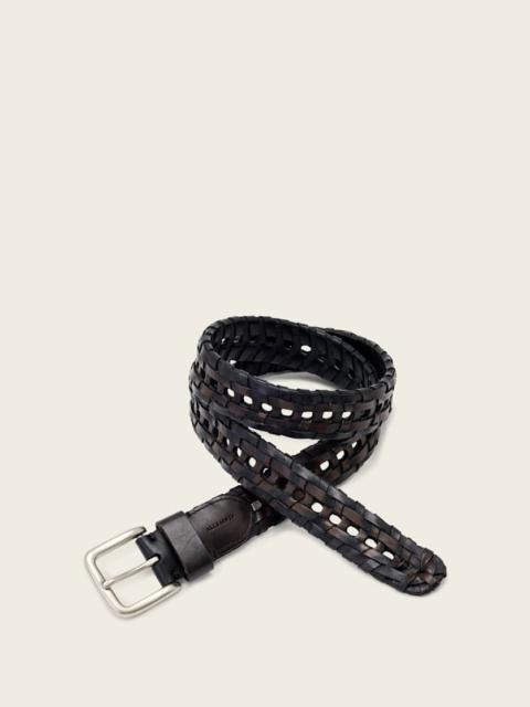 ALLSAINTS MAC WOVEN LEATHER BELT