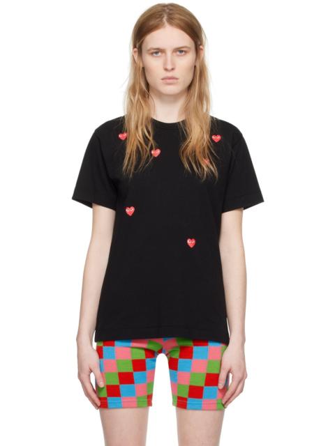 Comme des Garçons PLAY Black Many Heart T-Shirt