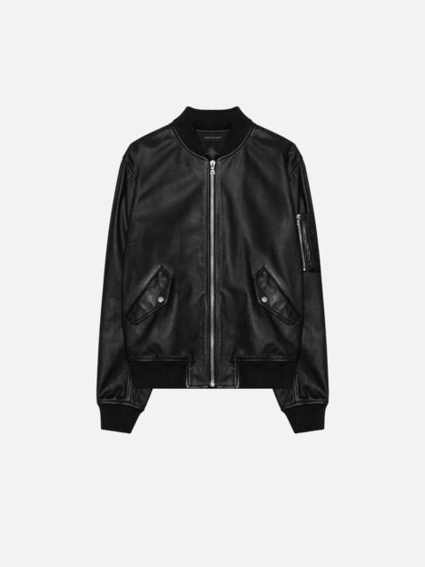 John Elliott LEATHER BOGOTA BOMBER