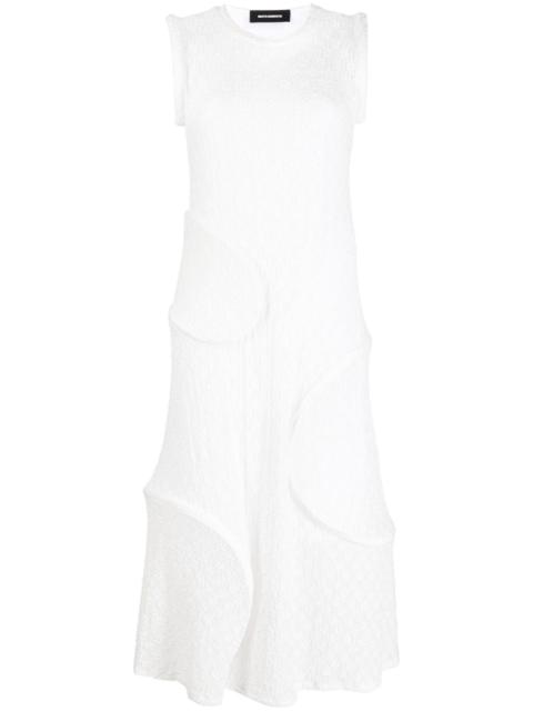MELITTA BAUMEISTER panelled textured-finish midi dress