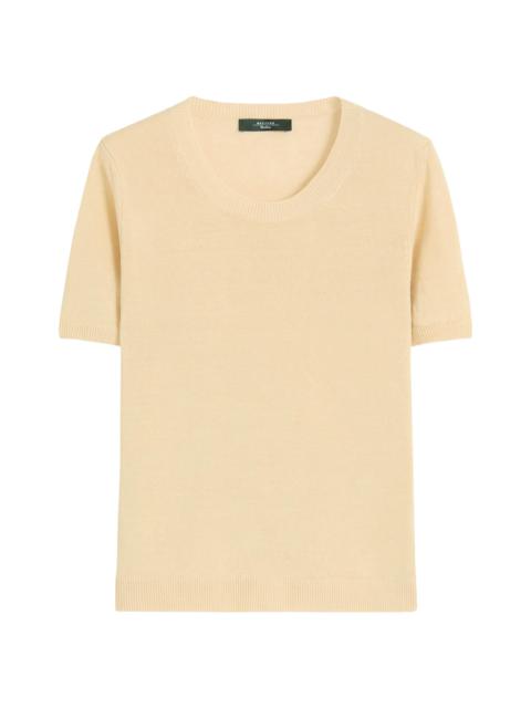 WEEKEND Max Mara Women's Linen Yarn Basic Jumper - Light Yellow