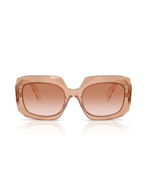 Prada Prada 54mm Square Sunglasses in Chocolate/brown Gradient
