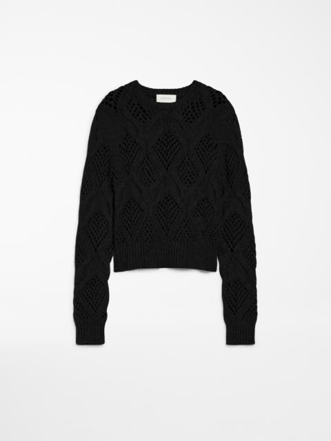 NARVEL Diamond-knit crew-neck sweater