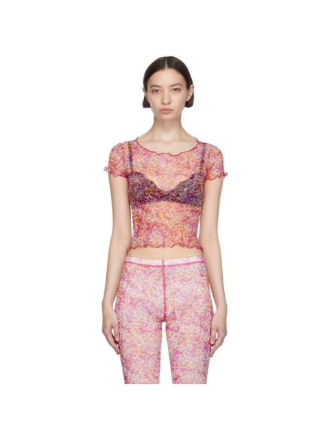 PRISCAVera Pink Nylon T-Shirt