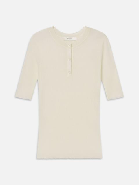 FRAME The Henley Rib Tee