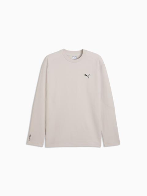 PUMA PUMATECH Men's Relaxed Waffle Long Sleeve Tee