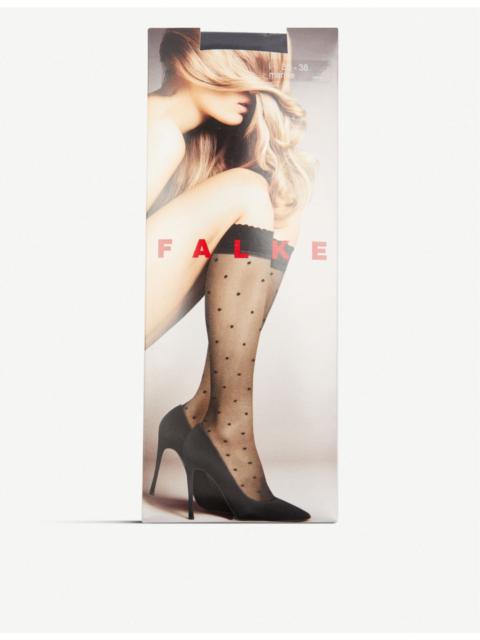 FALKE Polka dot knee-high knitted socks