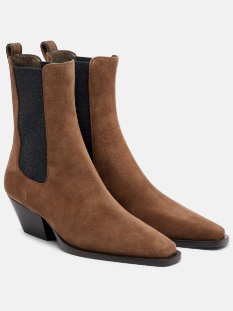 Brunello Cucinelli Monili suede Chelsea boots