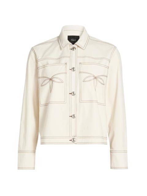 Rails Women's Briggs Stretch-Cotton Jacket - Bone