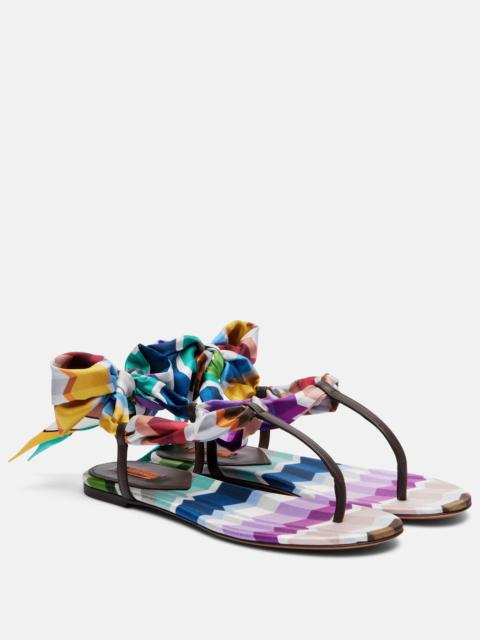Missoni Dora twill sandals