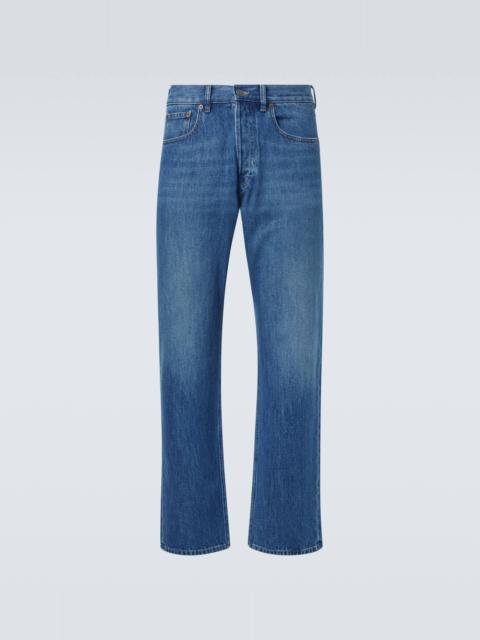Valentino Mid-rise straight jeans