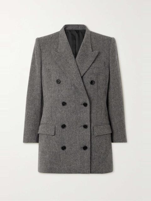 Isabel Marant Robine double-breasted herringbone wool-blend blazer 