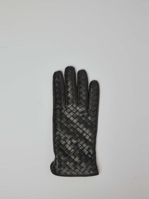 Bottega Veneta Intrecciato Leather Gloves Fondant