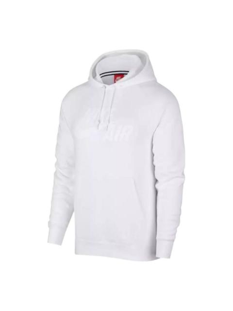 Nike logo long sleeves hoodie 'White' AH9876-100