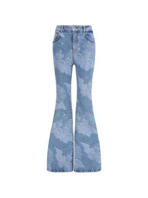 FIORUCCI Angels-print flared jeans
