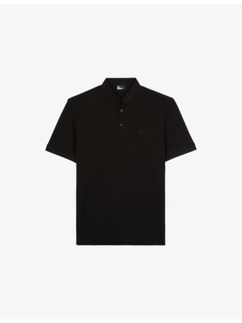The Kooples Logo-embroidered short-sleeve cotton-pique polo shirt