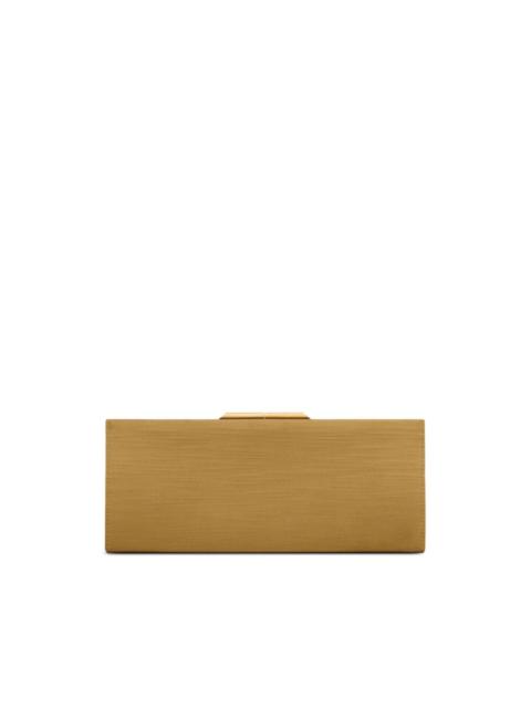 SAINT LAURENT small Midnight satin-finish clutch