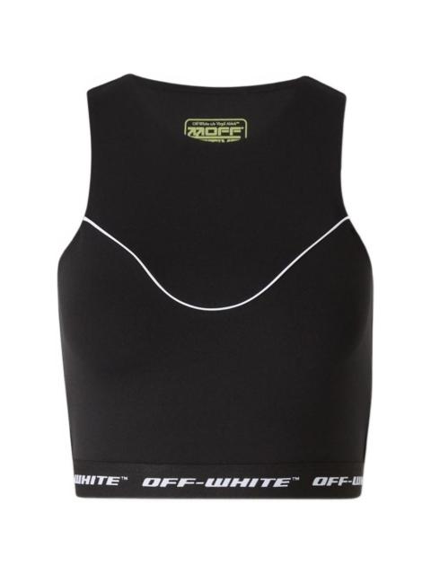 Off-White logo-hem top