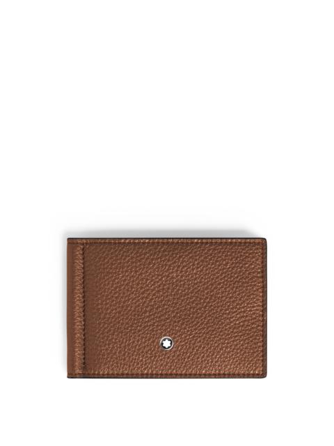 Montblanc WALLET 6CC WITH MONEY CLIP IN GRAIN LEATHER