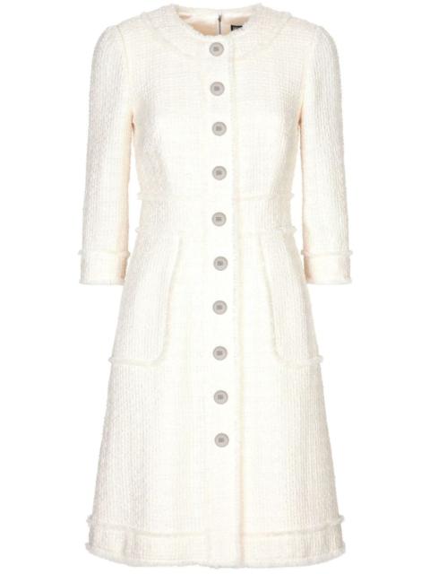 Dolce & Gabbana A-line tweed dress