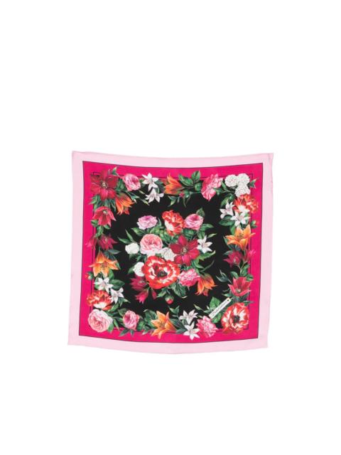 Dolce & Gabbana floral print square scarf