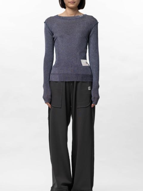 Maison MIHARAYASUHIRO Inside-Out Glitter Knit Sweater