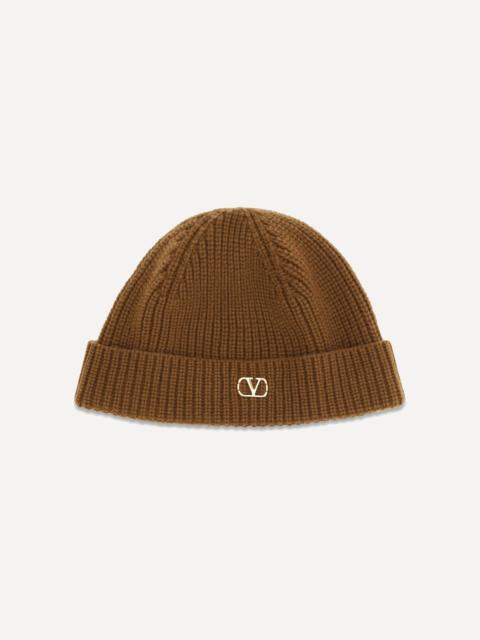 Valentino VLogo Beanie in cashmere