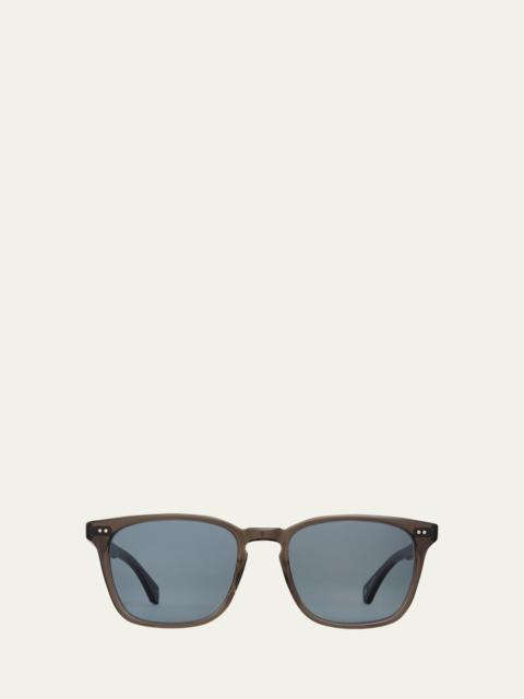 Garrett Leight Men's Earvin Acetate Square Sunglasses